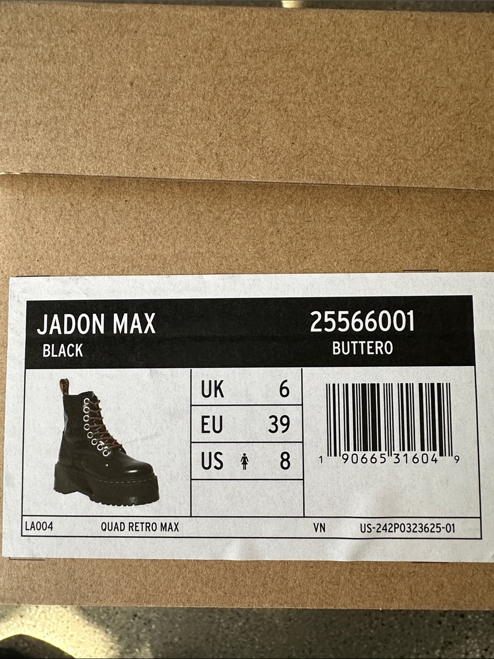 Jadon Max Black Leather Platform Boot - 25566001